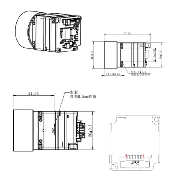 FA9-384 9mm 384*288 Infrared Thermal Camera - 图片 2